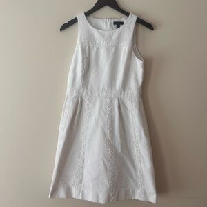 j crew 100% cotton white lace sundress